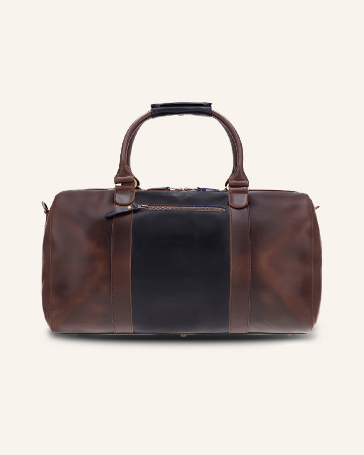 Leder Weekender Willow Mixmatch | Blau
