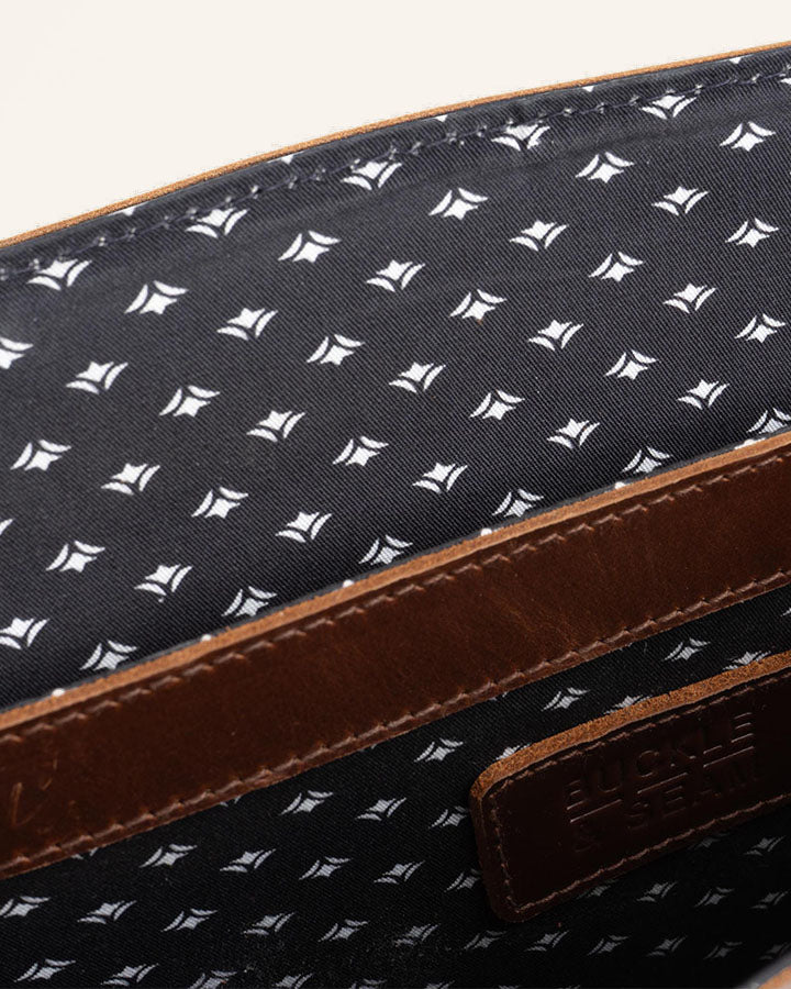 Leder Messenger Bag Times