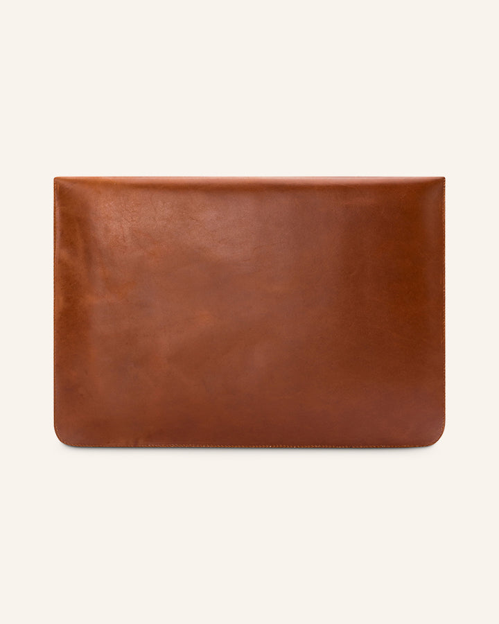 Leder Laptop Sleeve Terra