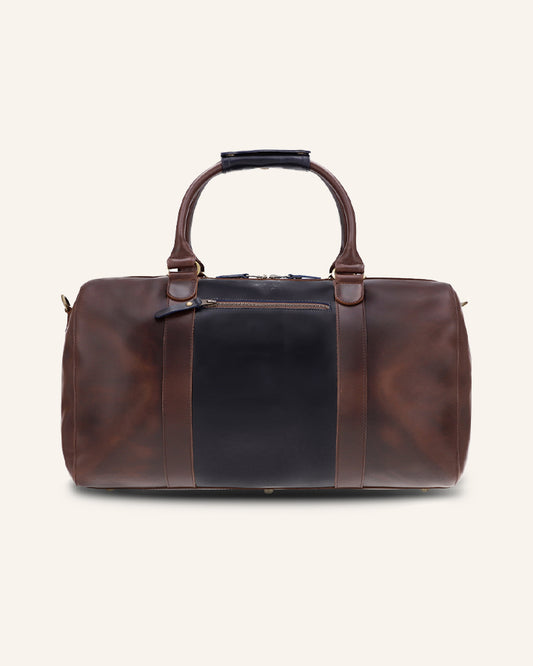 Leder Weekender Willow Mixmatch | Blau