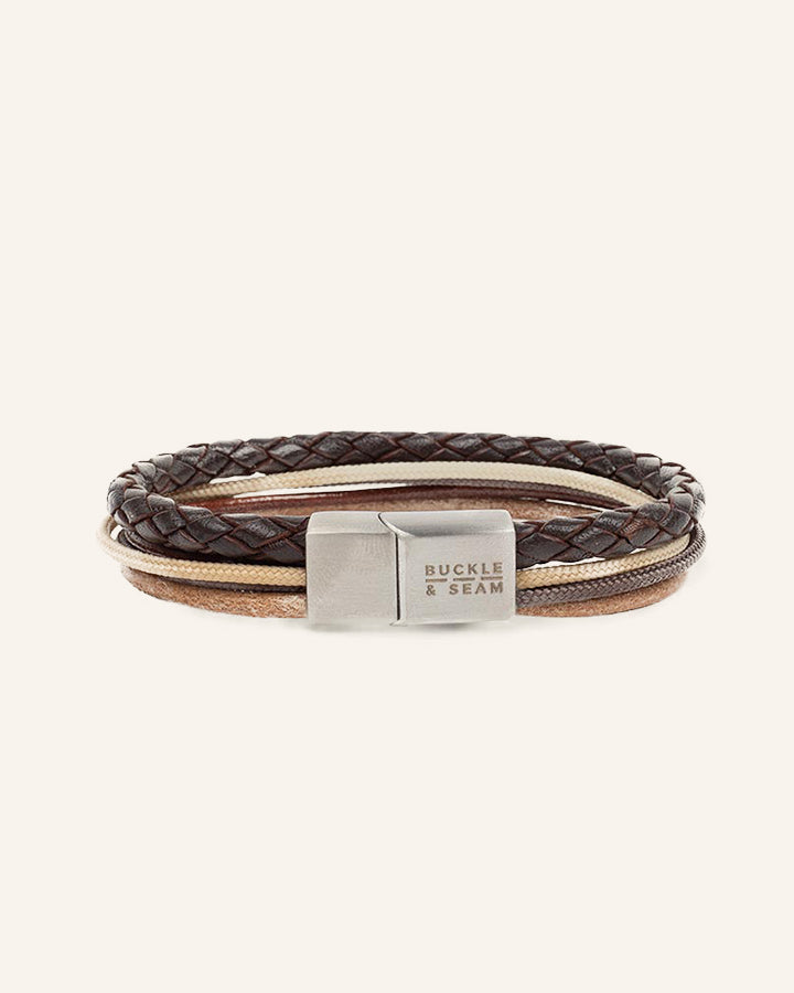Leder Armband Manu braun