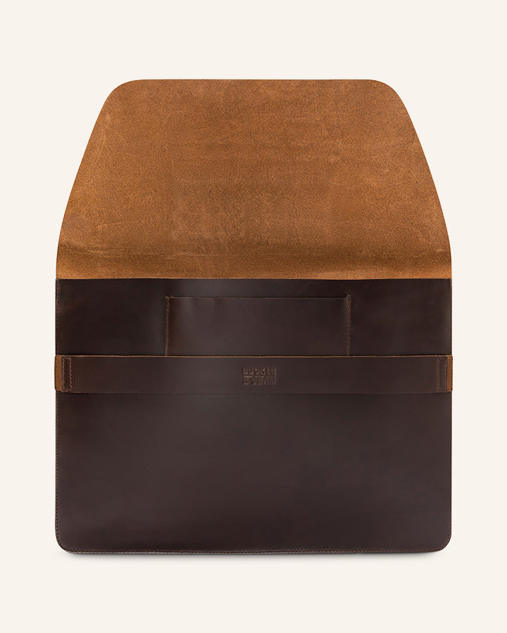 Leder Laptop Sleeve Terra