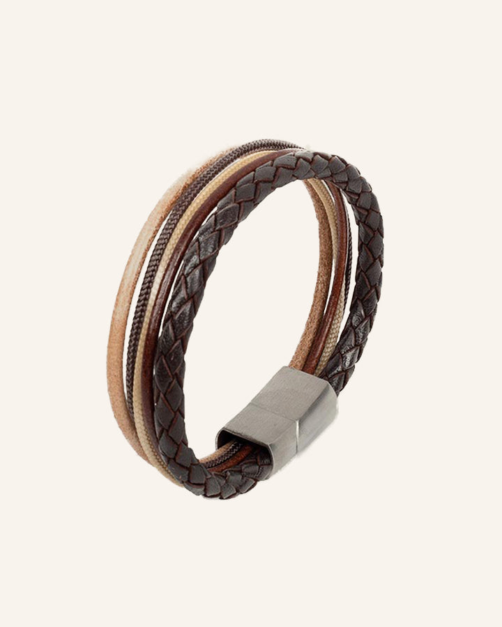 Leder Armband Manu braun