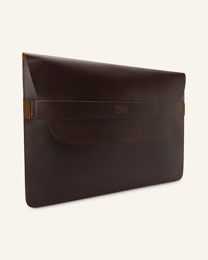 Leder Laptop Sleeve Terra