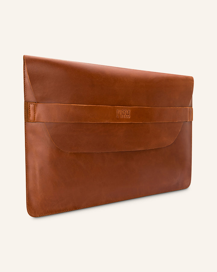 Leder Laptop Sleeve Terra