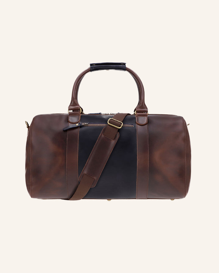 Leder Weekender Willow Mixmatch | Blau
