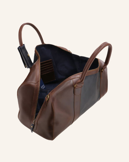 Leder Weekender Willow Mixmatch | Blau