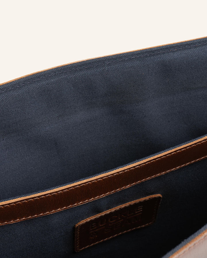 Leder Messenger Bag Times