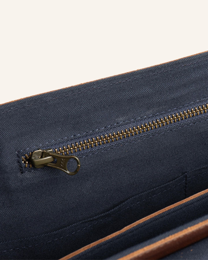 Leder Messenger Bag Times
